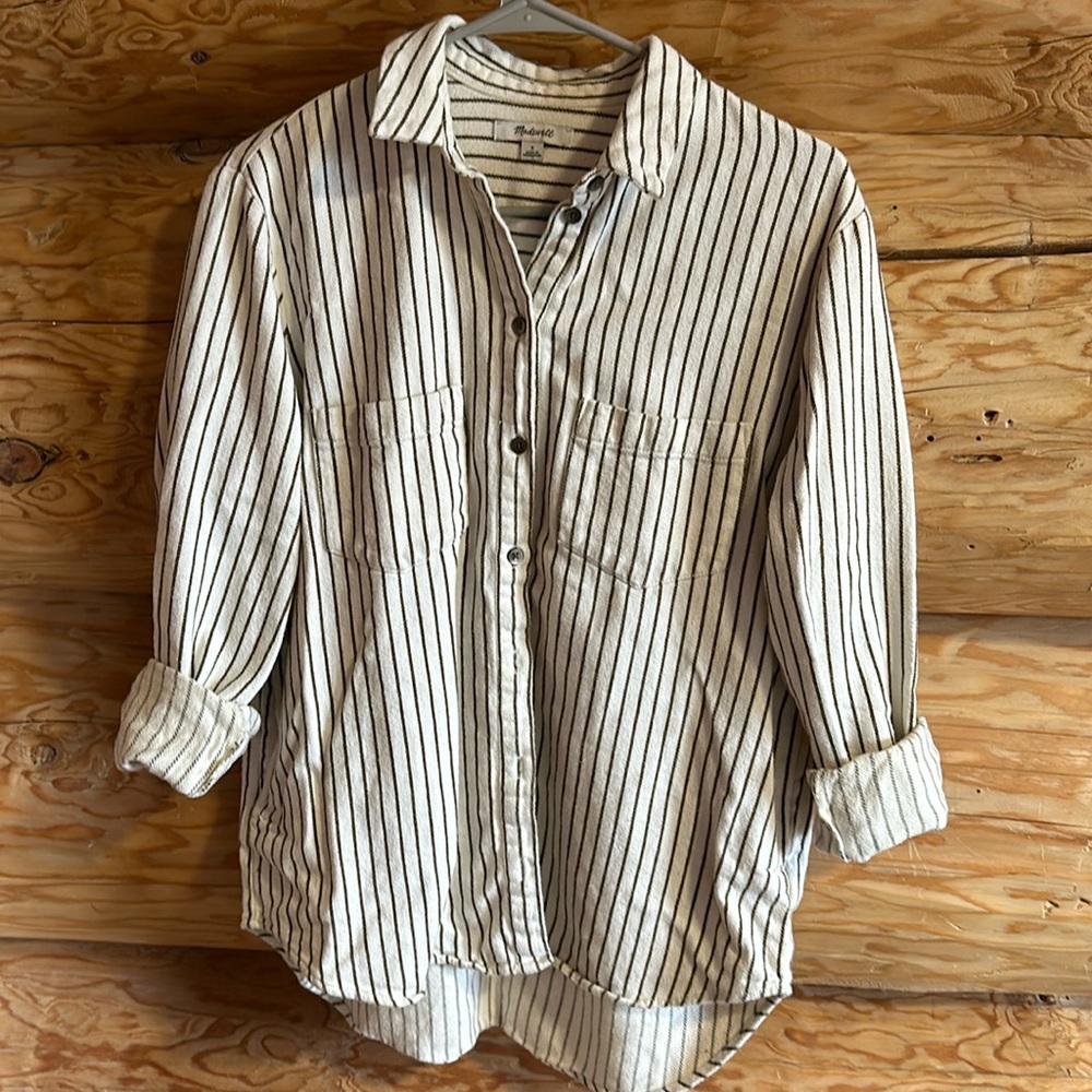 Flannel boyfriend fit shirt